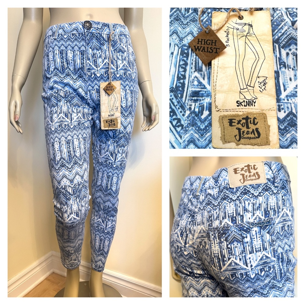 Desigual high rise skinny Exotic jeans
